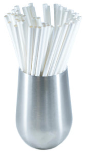 Jumbo Paper Straw Wrapped 10" - 6mm Standard Size (500 Count) - White